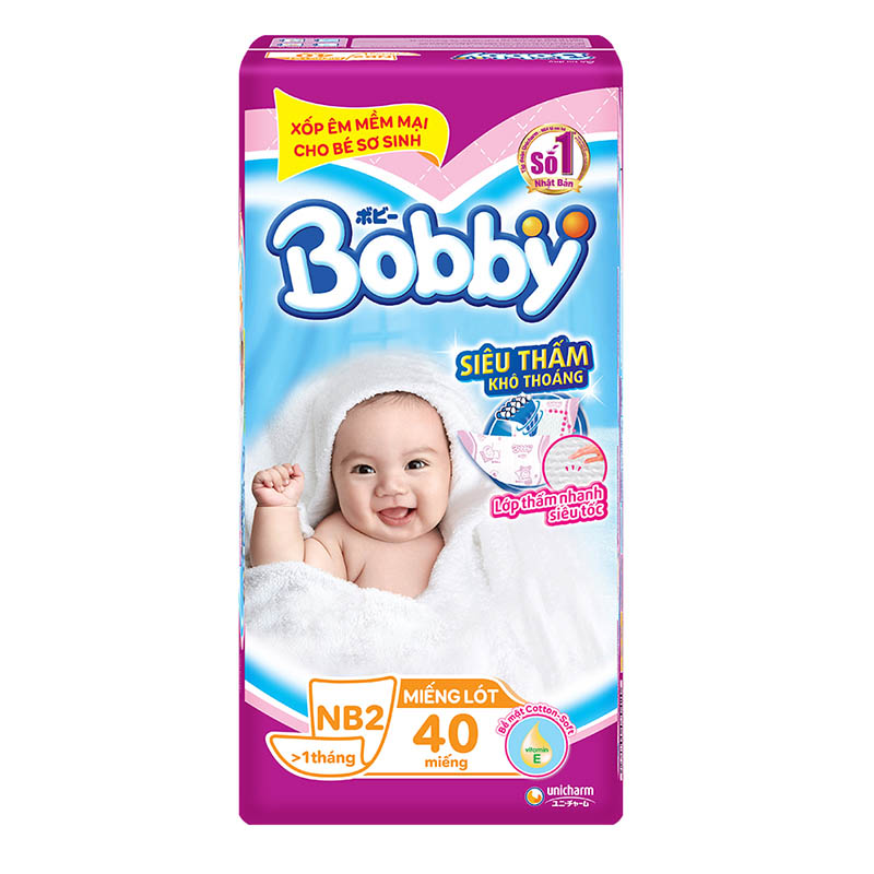 Tã trẻ em BOBBY miếng lót NEWBORN 2 40