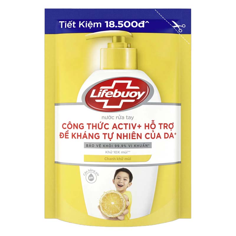 LIFEBUOY Nước rửa tay chanh khử mùi 400G