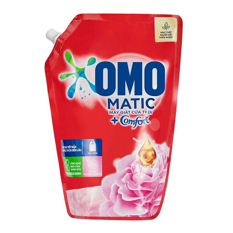 OMO MATIC  Nước giặt COMFORT hoa hồng 2KG