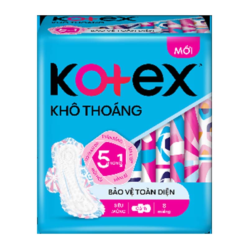 Băng vệ sinh KOTEX khô thoáng SMC 8 x 48