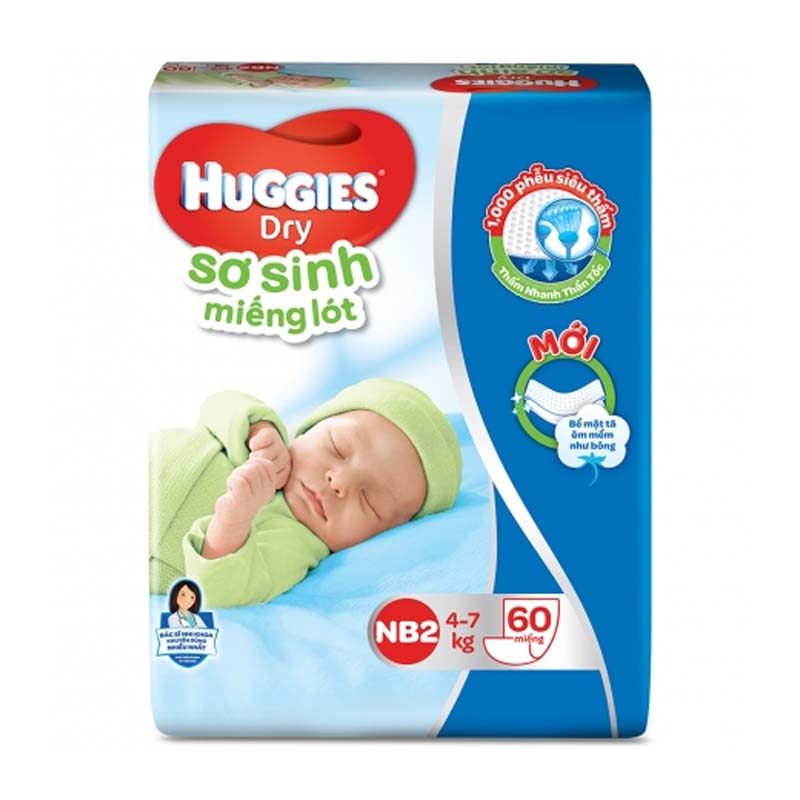 Miếng lót HUGGIES NB2 ( 60*6 )