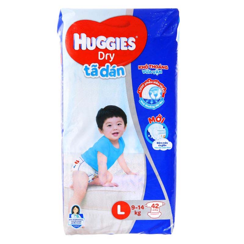 Tã dán HUGGIES DRY JUMBO L 42/4 - NEWCOUNT