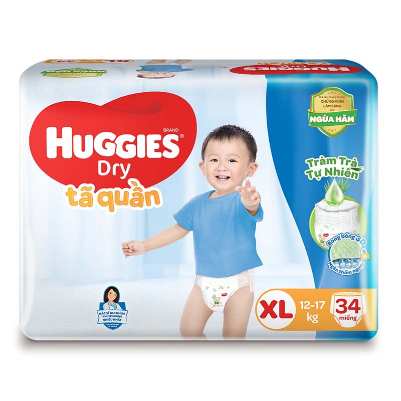 Tã quần HUGGIES PANTS JUMBO XL 34X4