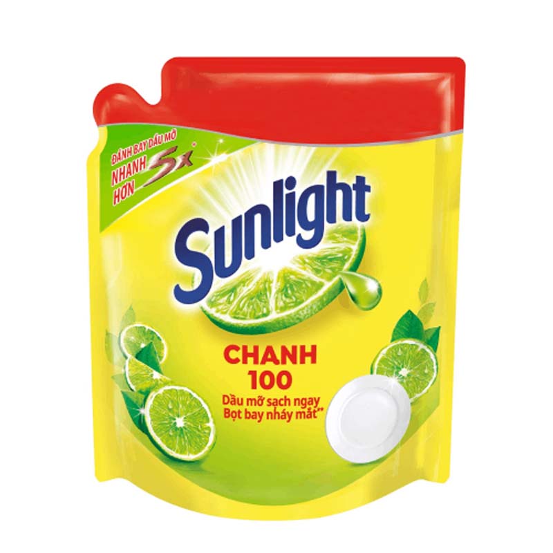 Nước rửa chén SUNLIGHT 3.5KG (Chanh 100-túi)