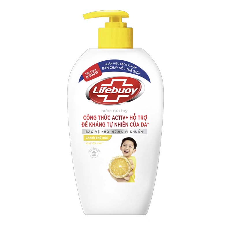 Nước rửa tay LIFEBUOY 450G (Chanh khử mùi - chai)