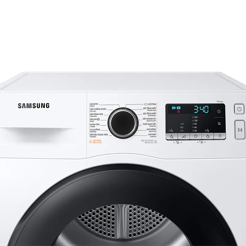 Máy sấy SAMSUNG  Inverter 9kg DV90TA240AE/SV