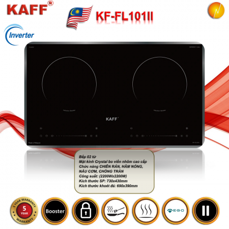 Bếp điện từ KAFF 2 lò KF-101II  (MALAISIA)