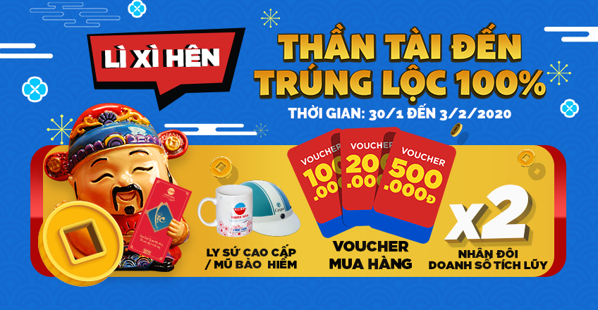 ĐẾN THIÊN NAM HÒA NHẬN LÌ XÌ HÊN 100%