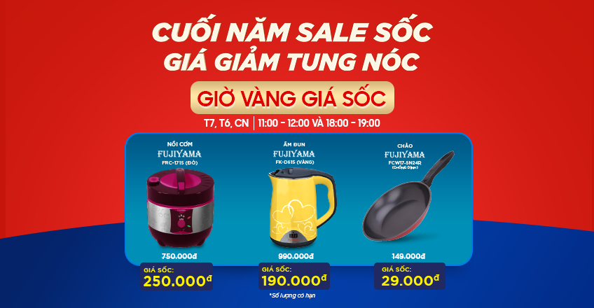 CUỐI NĂM SALE SỐC - GIÁ GIẢM TUNG NÓC