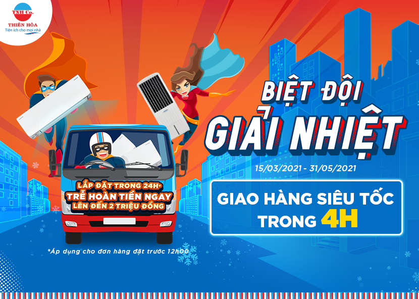 Thiên Nam Hòa giao hàng siêu tốc, giao trễ hoàn tiền ngay đến 2 triệu đồng