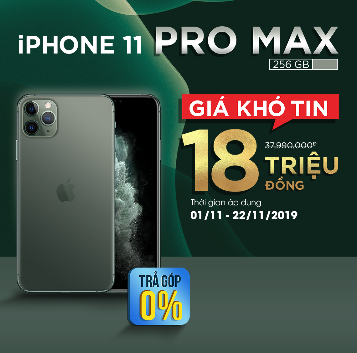 DANH SÁCH TRÚNG THƯỞNG CHƯƠNG TRÌNH MUA iPHONE 11 PRO MAX 256GB GIÁ 18.000.000 ĐỒNG