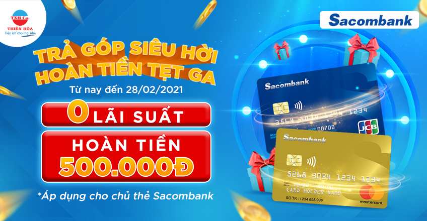 TRẢ GÓP SIÊU HỜI TẠI ĐIỆN MÁY THIÊN NAM HÒA