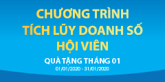 QUÀ TẶNG KHÁCH HÀNG THÀNH VIÊN THÁNG 01/2020