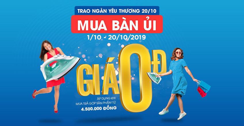 TRAO NGÀN YÊU THƯƠNG – MUA BÀN ỦI GIÁ 0Đ