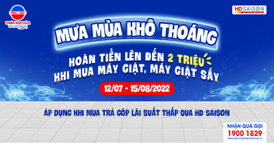 MƯA MÙA KHÔ THOÁNG - KHUYẾN MÃI SỐC TỪ HD SAISON