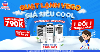 QUẠT LẠNH VEGO GIÁ SIÊU COOL