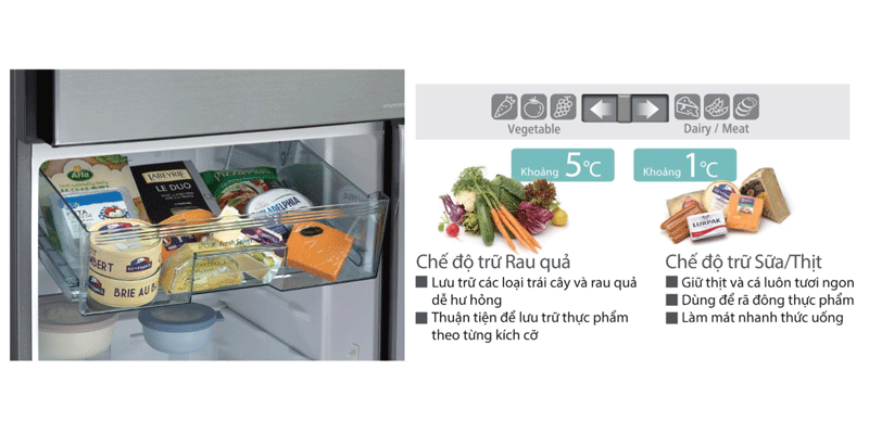 Tủ Lạnh HITACHI 230 Lít R-H230PGV7 (BSL)
