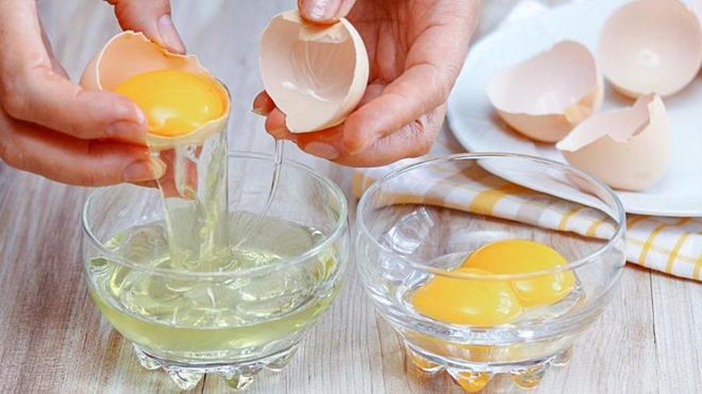 Sử dụng lòng trắng trứng