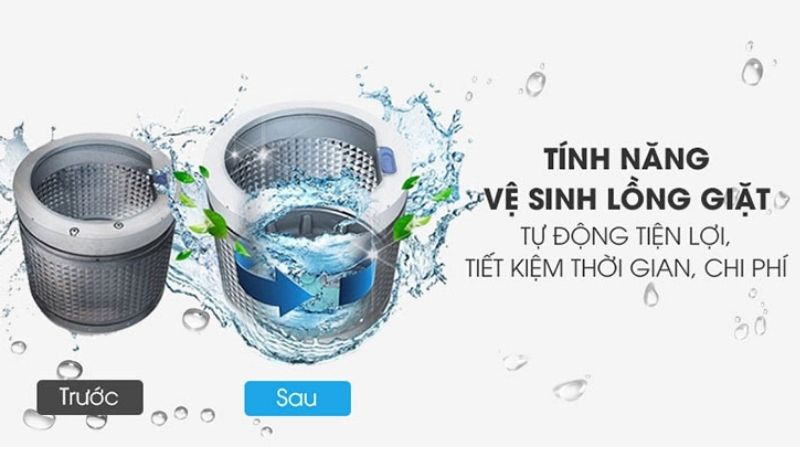 vệ sinh lòng giặt samsung
