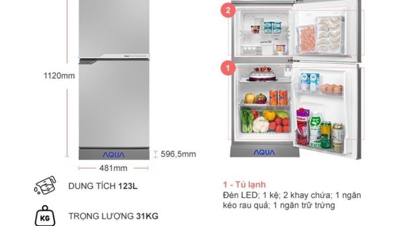 tủ lạnh Mini 2 cửa