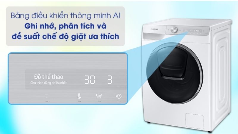 Bảng điều khiển máy giặt samsung