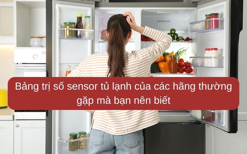 Bảng trị số sensor tủ lạnh của các hãng thường gặp mà bạn nên biết