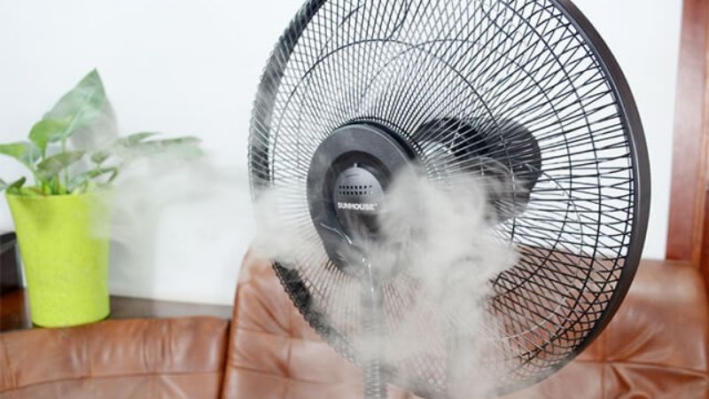 Những lưu ý khi dùng quạt phun sương