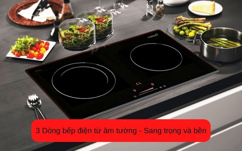 3 Dòng bếp điện từ âm tường - Sang trọng và bền