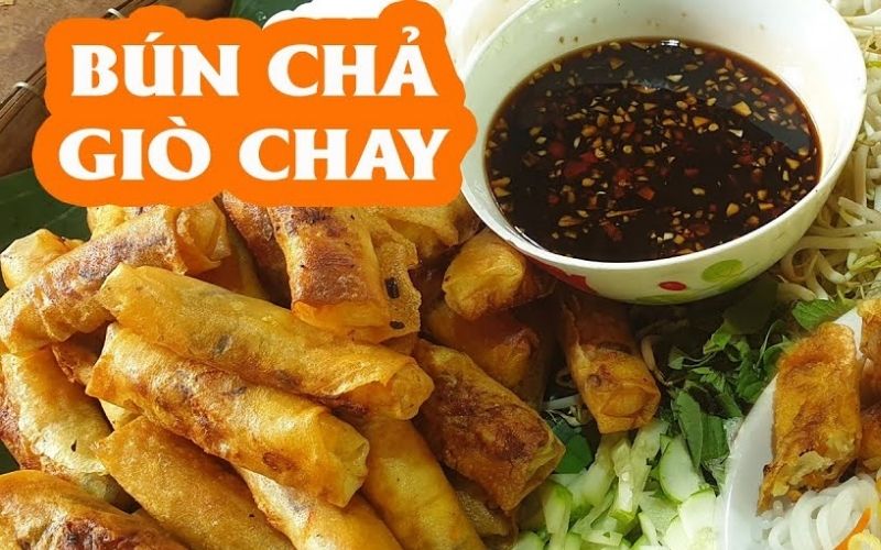 bún chả giò chay ngon