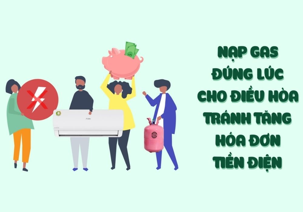 Thời gian bao lâu thì nạp gas máy lạnh hợp lý- Siêu thị Điện máy Thiên Nam Hòa