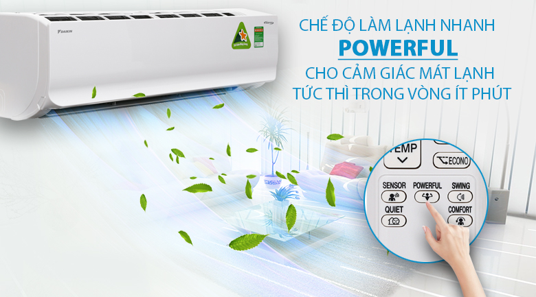 Máy lạnh Daikin Inverter 1.5 HP ATKC35UAVMV