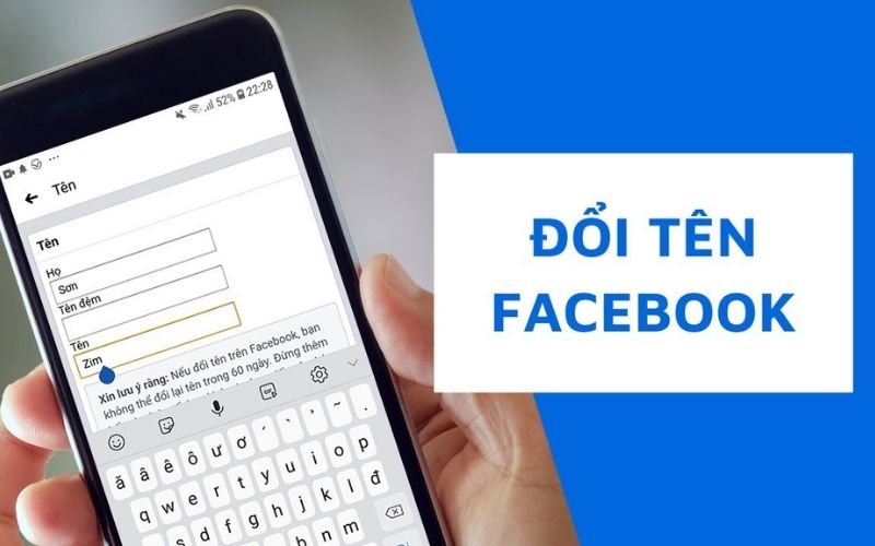 cách đổi tên trên Facebook