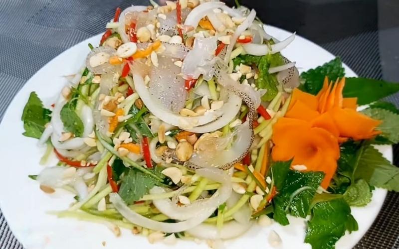 Gỏi sứa hành tây 