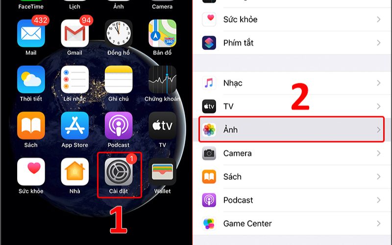 cách tải ảnh từ icloud về iphone