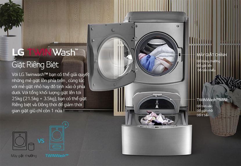 Máy giặt hơi nước và những ưu điểm ít biết- Siêu thị Điện máy Thiên Nam Hòa