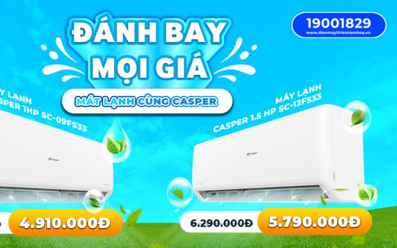 Top máy lạnh đập tan mùa hè nóng nực tại Siêu Thị Điện Máy Thiên Nam Hòa