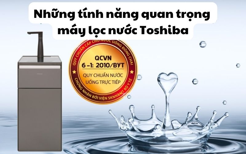 Những tính năng quan trọng của máy lọc nước Toshiba