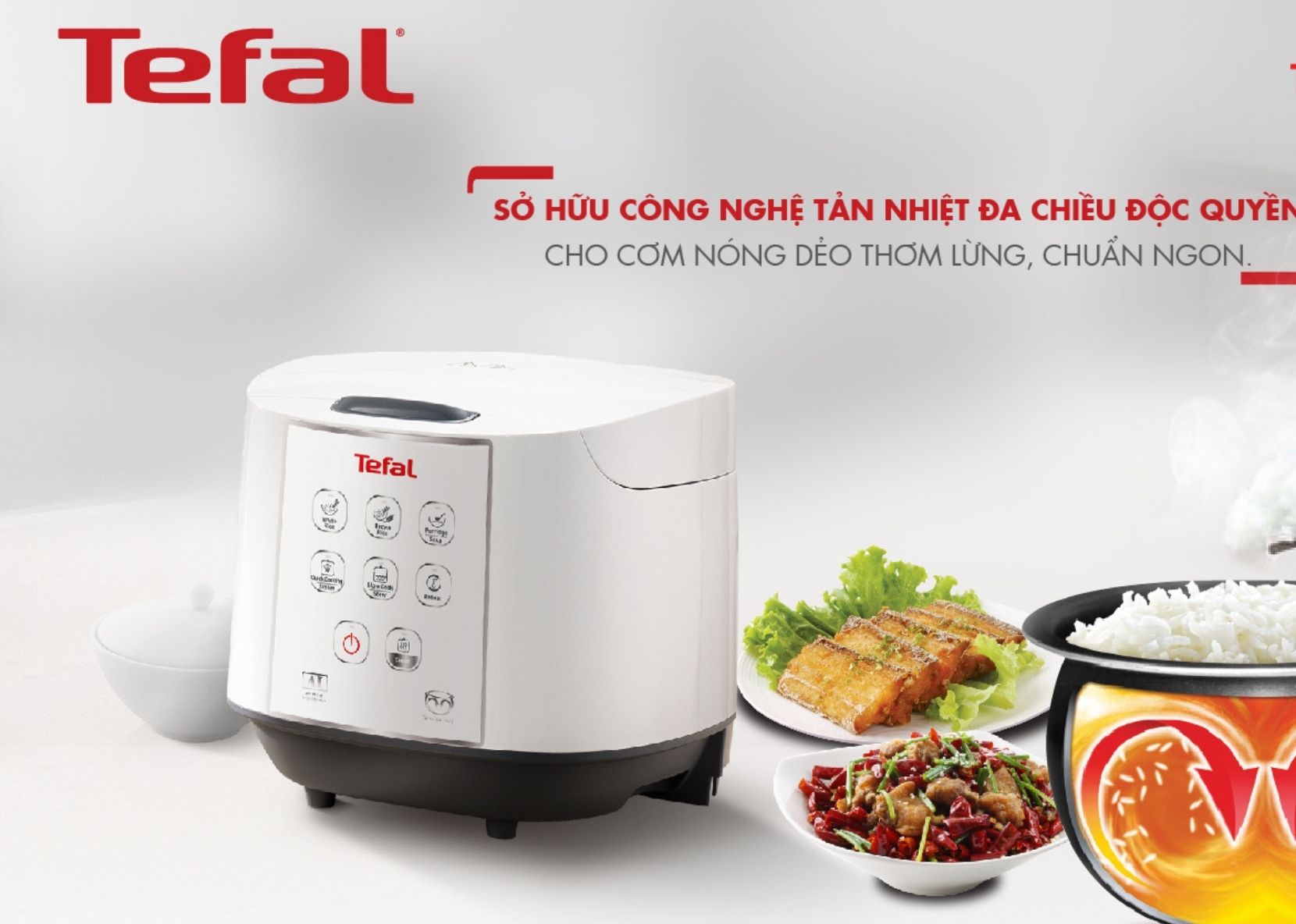 Bật mí những ưu điểm nổi bật của chiếc nồi cơm điện Tefal đình đám