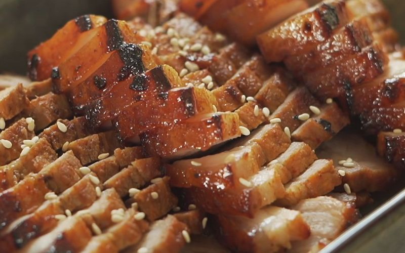 nướng thịt ba chỉ bằng nồi chiên không dầu