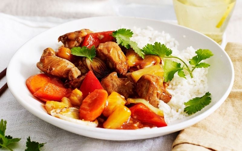 sườn xào ngon