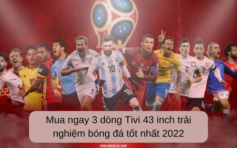 Mua ngay 3 dòng Tivi 43 inch trải nghiệm bóng đá tốt nhất 2022