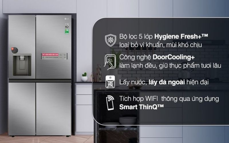 Tủ lạnh LG Inverter 635 lít GR-D257JS