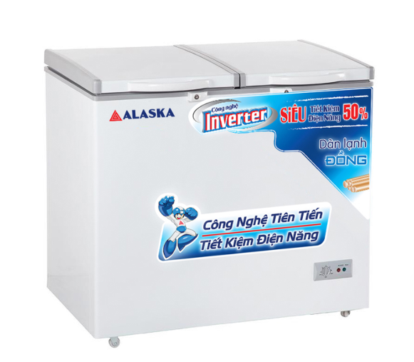 Tủ đông mát inverter Alaska 372 lít BCD-5568CI