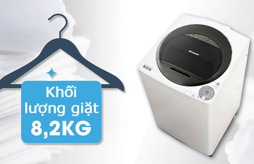 Máy giặt Sharp 8.2 kg ES-W82GV-H