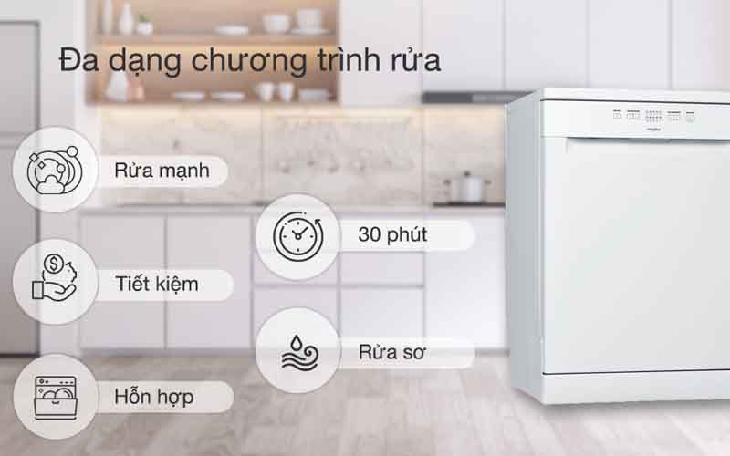 Mát rửa bát WHIRLPOOL WFE 2B19