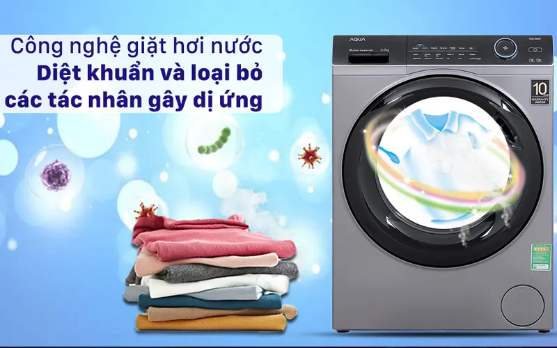 Máy giặt AQUA 9kg AQD-A900F.S