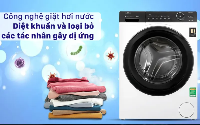 Máy giặt AQUA 9kg AQD-A900F.W