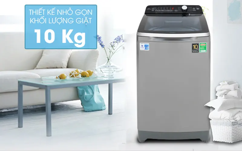 Máy giặt AQUA 10kg AQW-DR100ET.S