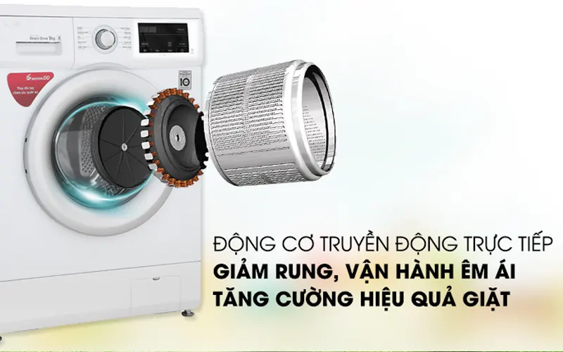 Máy giặt Inverter LG 9kg FM1209N6W