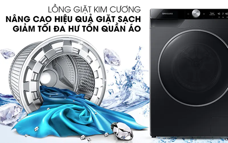 Máy giặt SAMSUNG Inverter 9kg WW90TP44DSB